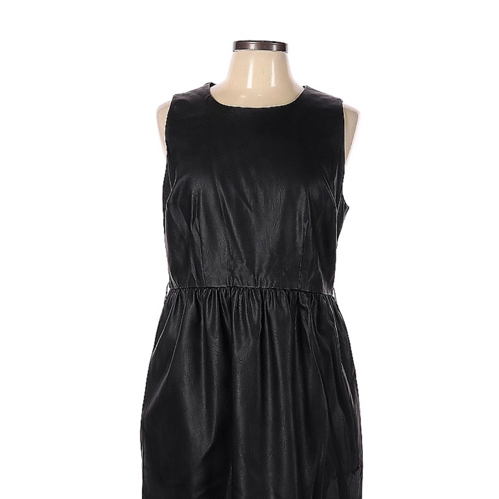 Michael kors faux leather dress New* with tags .